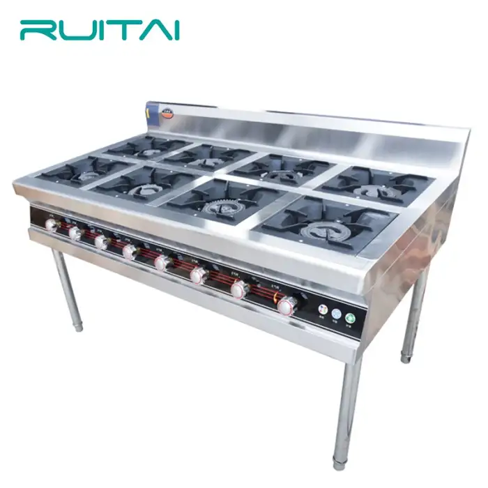 RUITAI 48 inch Gas cooking with 6 burners for commercial use