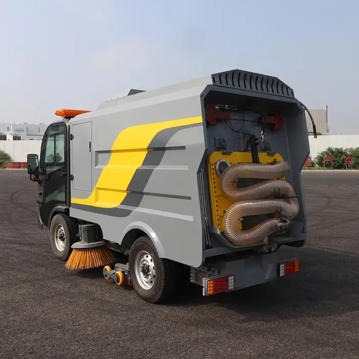 Electric vacuum street sweeper latest operation mode