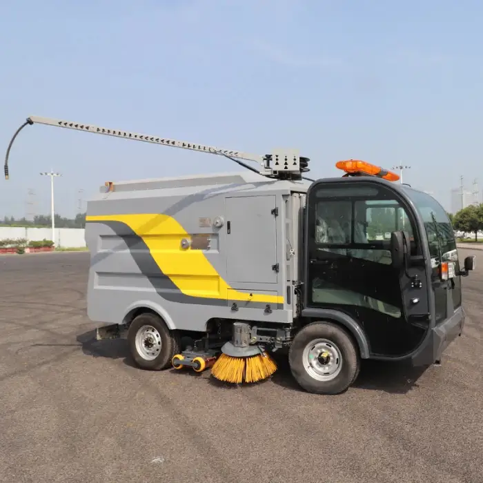 Electric vacuum street sweeper latest operation mode