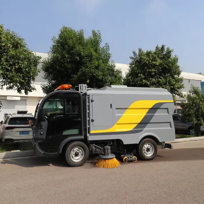 Electric vacuum street sweeper latest operation mode