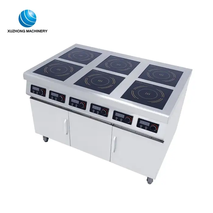 Commercial 3500w 6 Burners Plate Induction Cooker Stove With Cabinet Electric Cooktops Cooking Electric Stove Induction Cooker