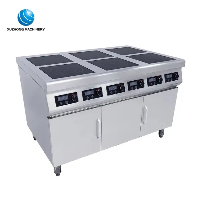 Commercial 3500w 6 Burners Plate Induction Cooker Stove With Cabinet Electric Cooktops Cooking Electric Stove Induction Cooker