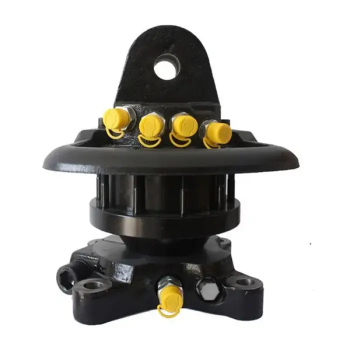 Continuous rotating hydraulic rotator flange mount