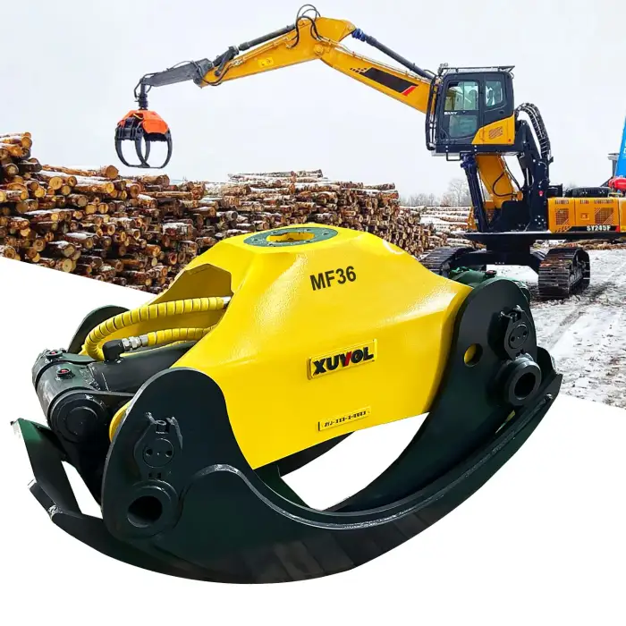 Timber MF-36 Hydraulic Log Grapple for Manufacturing Plant Forwarder Wood Gripper