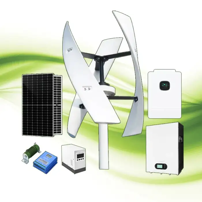 5KW Wind Turbine Solar Panels Hybrid Power System Wind Solar System for home farm