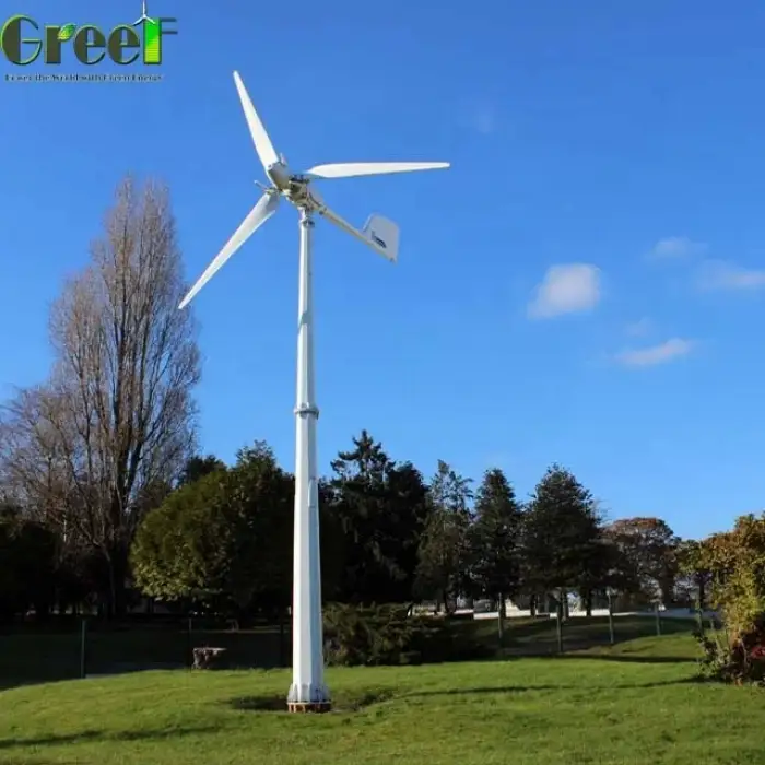 5kW wind speed pitch control wind turbine magnet generator price for home