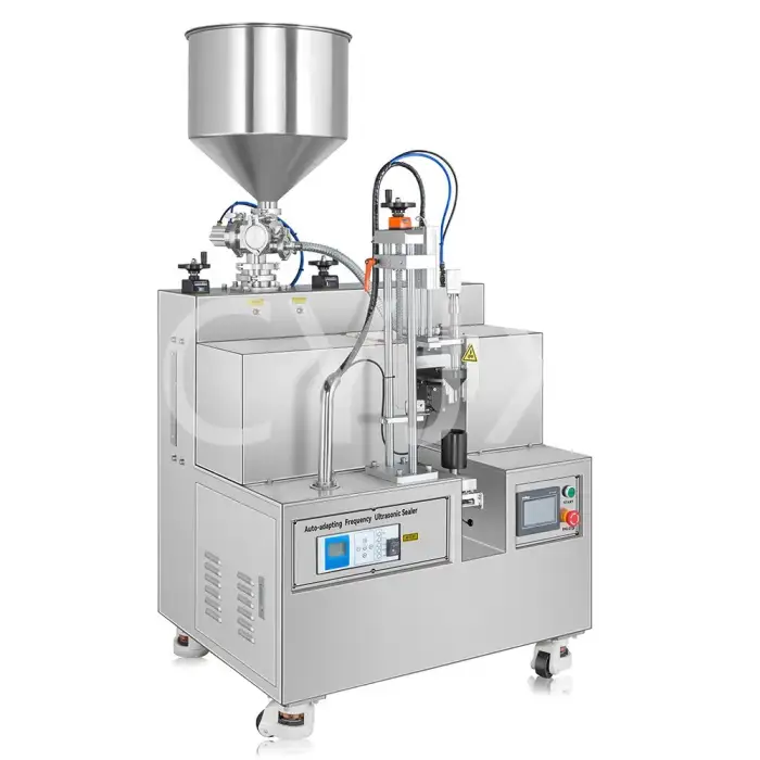 CYJX Semi Automatic Laminated Tube Sealer Facial Cleanser Cosmetic Cream Tube Filling And Sealing Machine