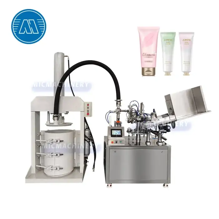 Automatic plastic cosmetics hand cream uv gel fill small laminated tube filling and sealing machine