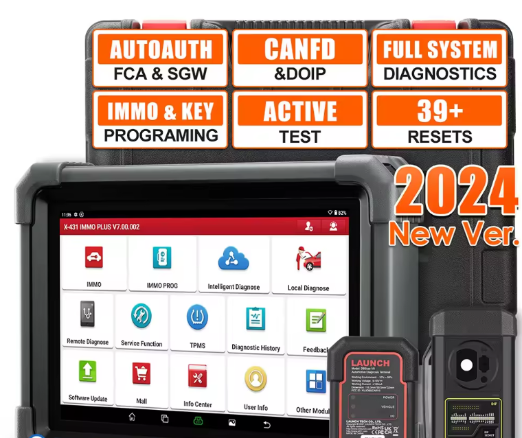 Launch X431 IMMO PLUS Key Programming Tool with X-PROG3 Key Programmer All System Car Diagnostic OBD2 Scanner