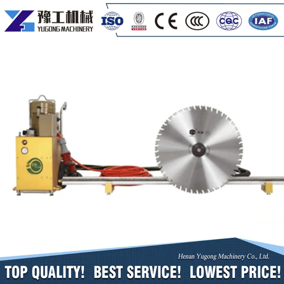 High efficiency hydraulic rock cutter concrete wall saw