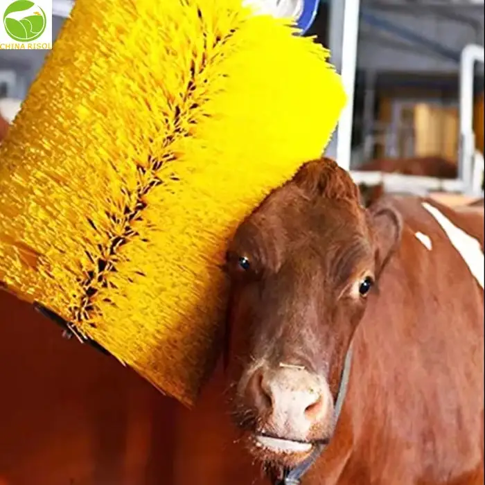 Soft Cow Brush Livestock Scratching Brush Kit for Horse Cattle Sheep Cow Scratching Post Tool nylon roller brush for cow