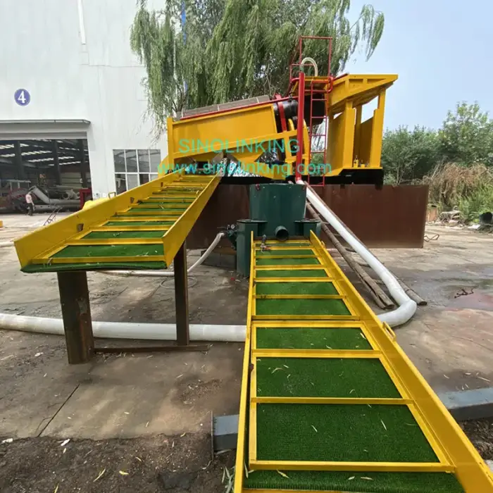 Diesel Gold processing washing plant Double Layer Trommel Gold Recovery machine