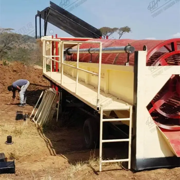 Mobile Alluvial Gold Washing Plant Gold Wash Plant Gold Mining Machine