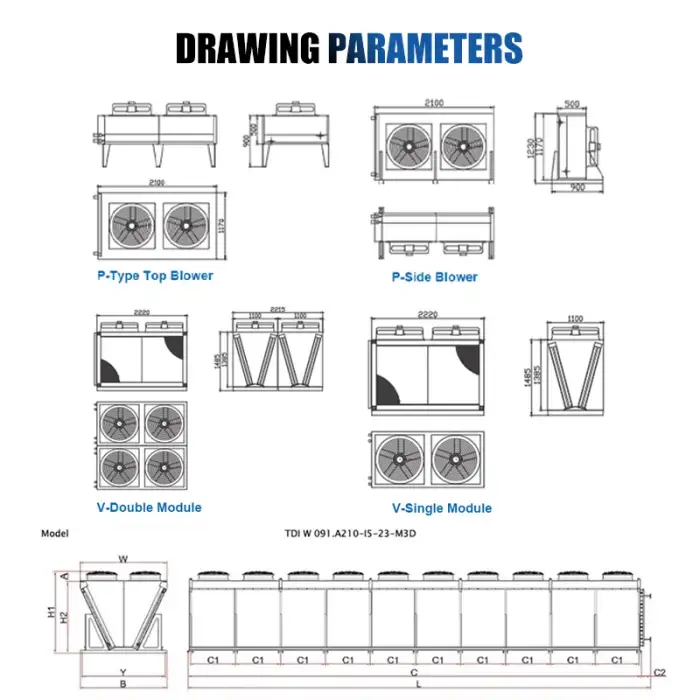 Data center liquid cooling immersion tower V type adiabatic