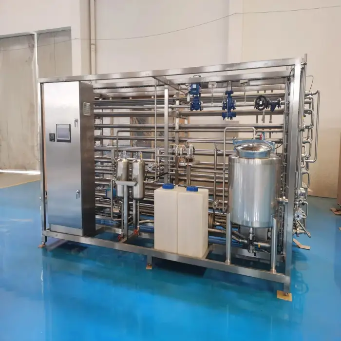 Commercial automatic yogurt juice milk tubular type uht pasterization sterilization machine plant