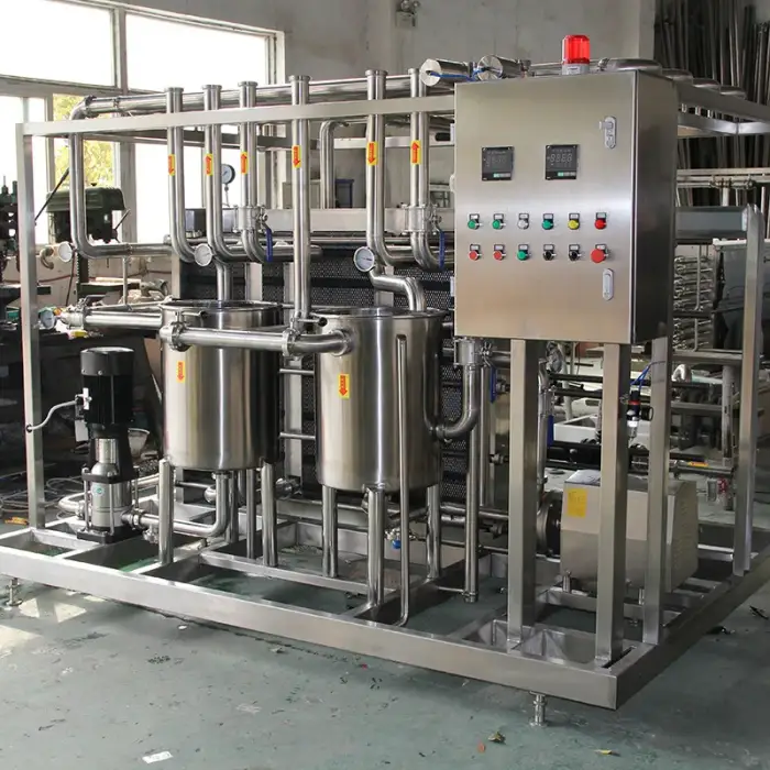 Commercial automatic yogurt juice milk tubular type uht pasterization sterilization machine plant