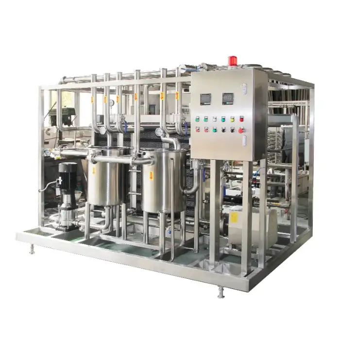 Commercial automatic yogurt juice milk tubular type uht pasterization sterilization machine plant