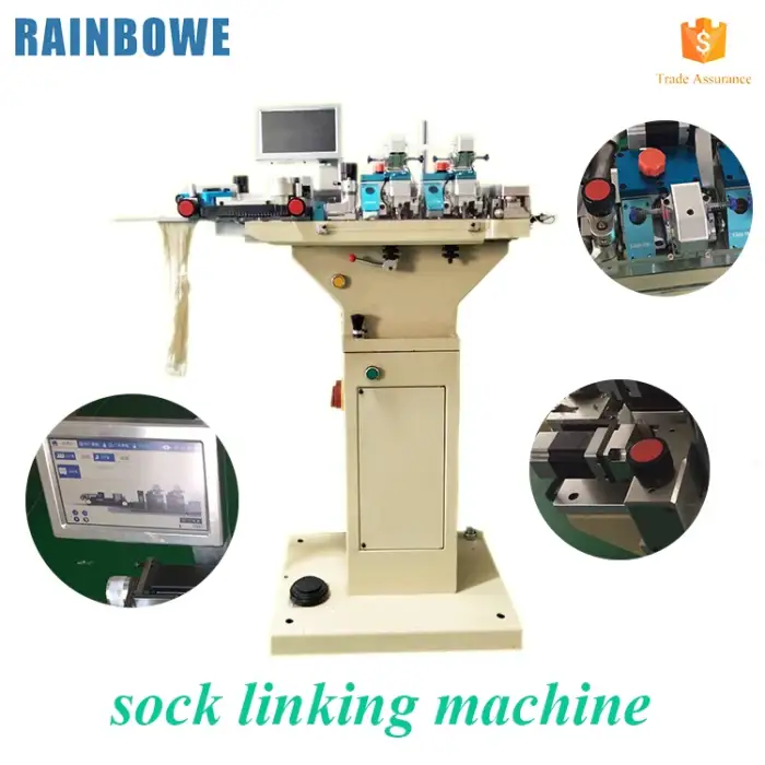 high speed typical sewing equipment for socks automatic sock linking machine