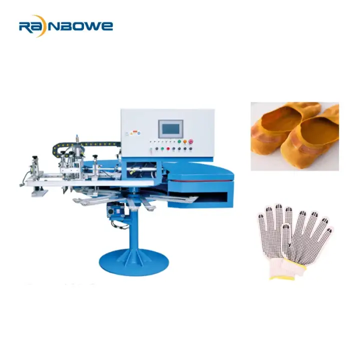 Rotary Sock and Glove Dotting Screen Printing Machine For Sale