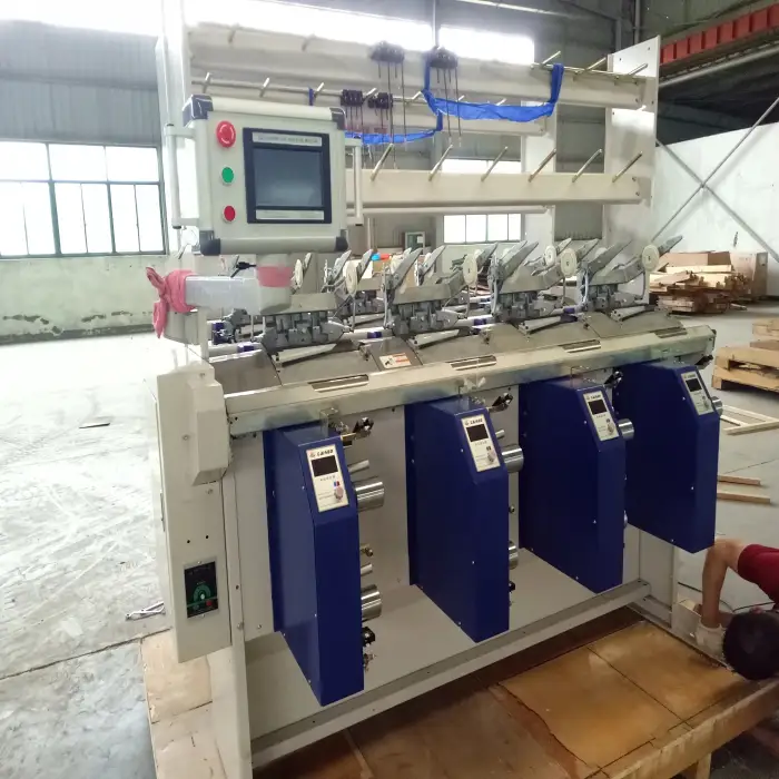 High Speed Automatic Air Covering Spandex Yarn Machine for Textile