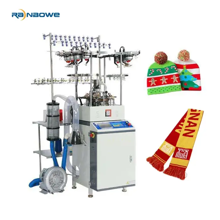 Circular High Speed Automatic Hat and Scarf Knitting Machine