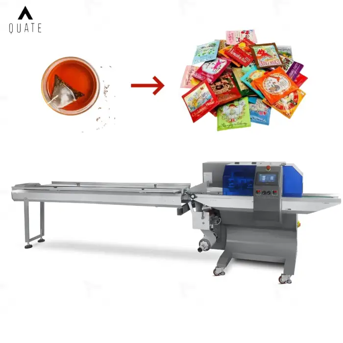 Automatic Horizontal Wrapper Pillow Packing Machine cookie cake Flow Wrapping Machine pillow bag automatic flow packing machine