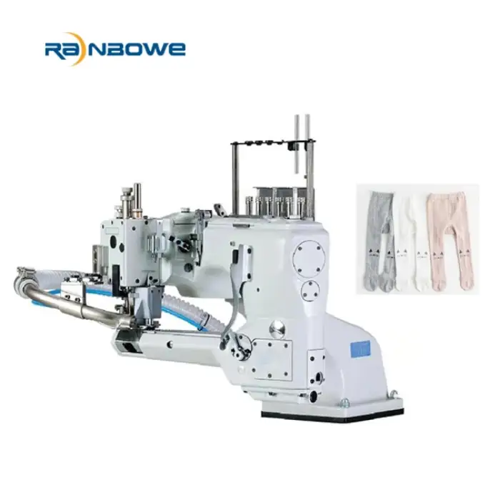 4-Needle 6-Thread Flat-Steamer Feed-Off-The-Arm Pantyhose Sewing Machine