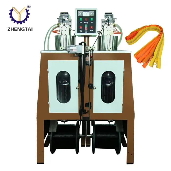 Zipper Chain Forming Knitting Machine For Nylon Coil Zipper