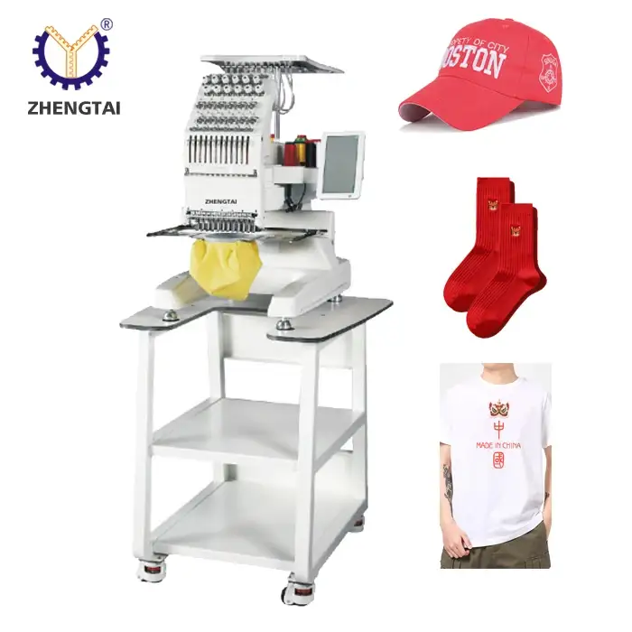 Automatic Apparel Machinery Fabric T Shirt Hat Flat Multi Needle Embroidery Machine