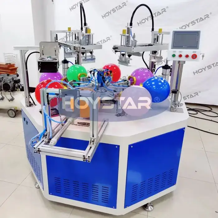 automatic screen printer 2 color latex balloon silk printing machine for sale