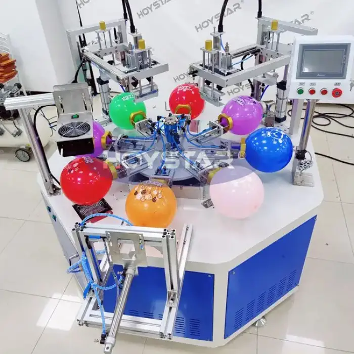 automatic screen printer 2 color latex balloon silk printing machine for sale