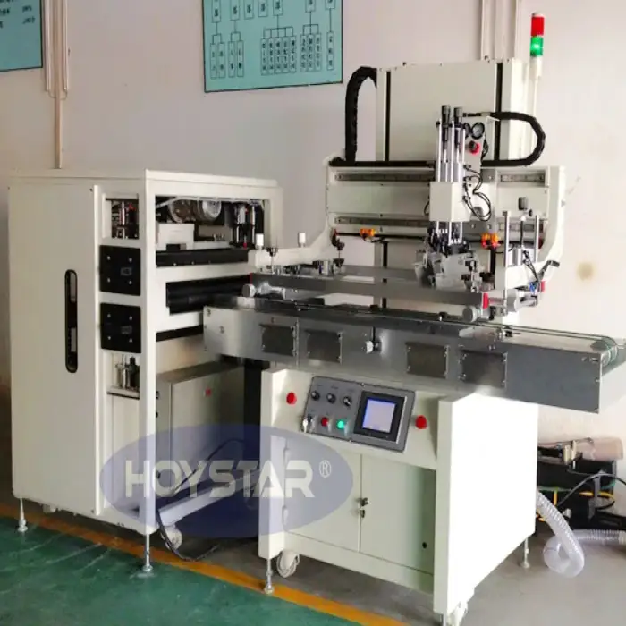 automatic screen printing machine for cylinder head gasket with feeding and unfeeding