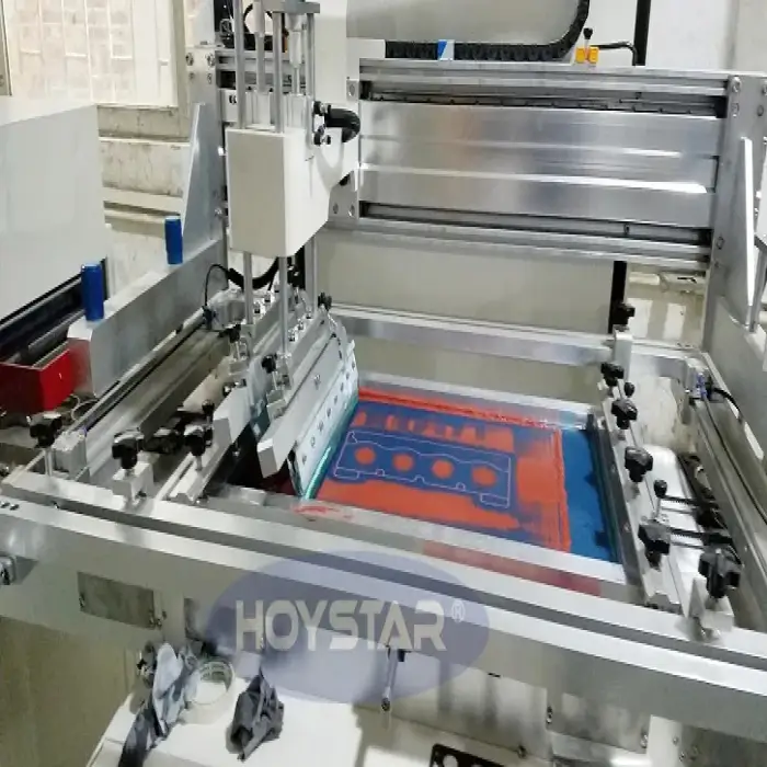 automatic screen printing machine for cylinder head gasket with feeding and unfeeding