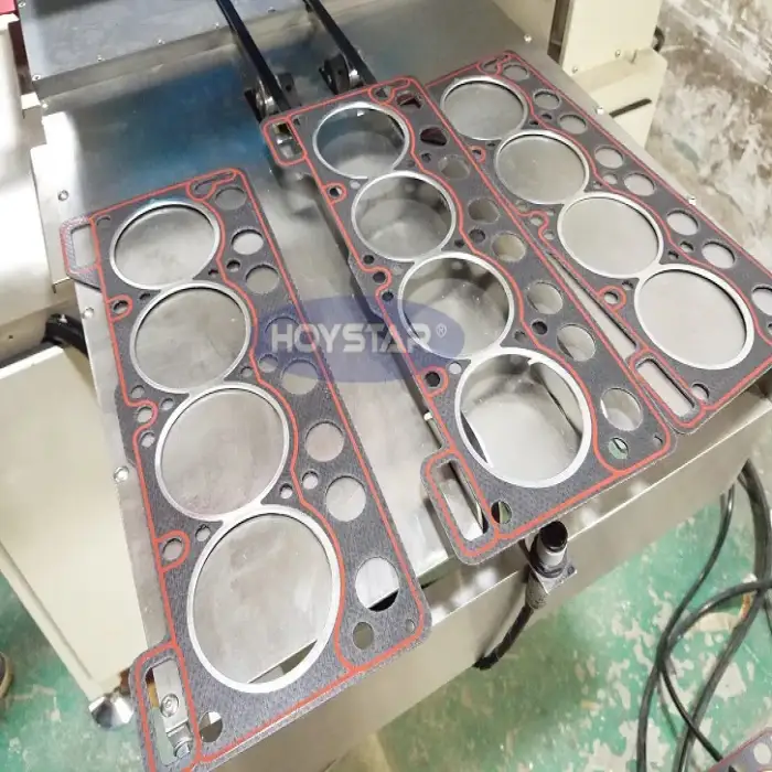 automatic screen printing machine for cylinder head gasket with feeding and unfeeding