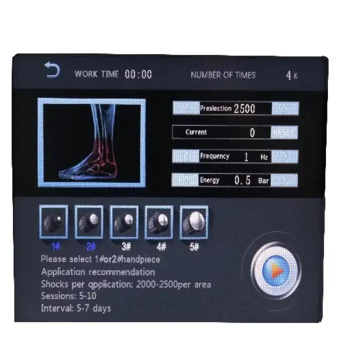 1-21 HZ Physiotherapy  1064nm Shock Wave Device