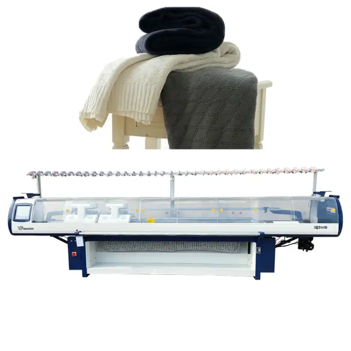 110Inch 2+2 System Computerized Flat Blanket Knitting Machine