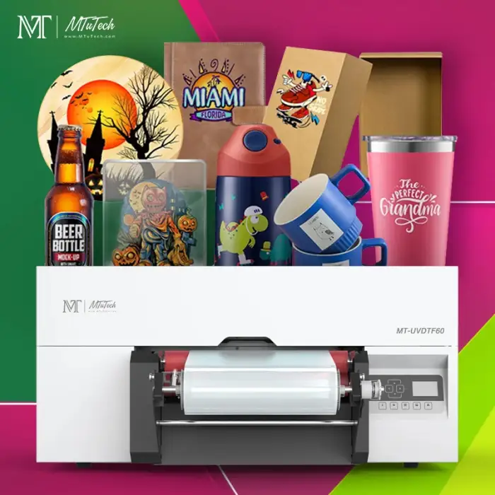 MTuTech 30cm UV DTF Printer Printing Machine for Phone Case ,bottle and Acrylic