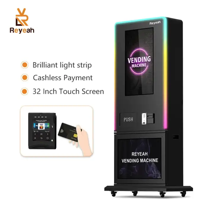 Customized Digital 32" Touch Screen Age Verification Tobacco Combo Vending Machine