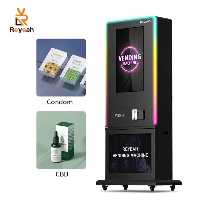 Customized Digital 32" Touch Screen Age Verification Tobacco Combo Vending Machine