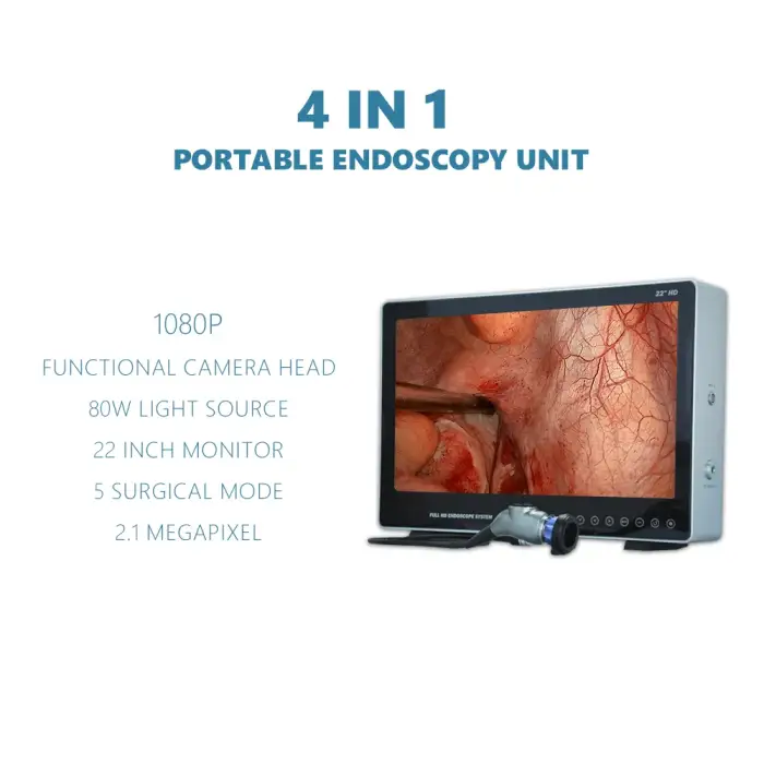 Endoscopy Endoscope HD 4K Camera System With LED Cold Light Source Medical Endoscope Camera Machine OEM  Available