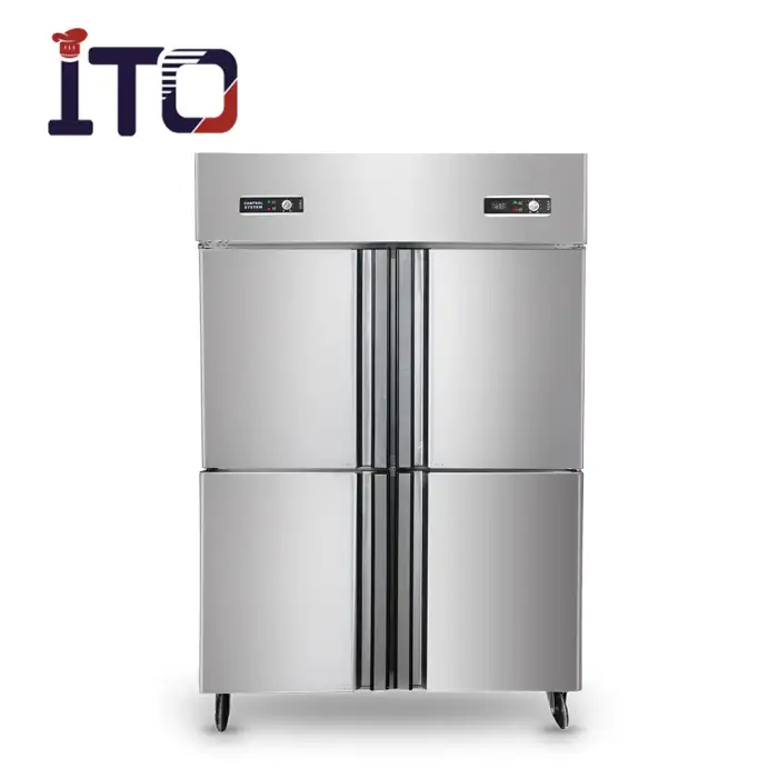 1500L Deep Freezer  4 Door Stainless Steel Upright