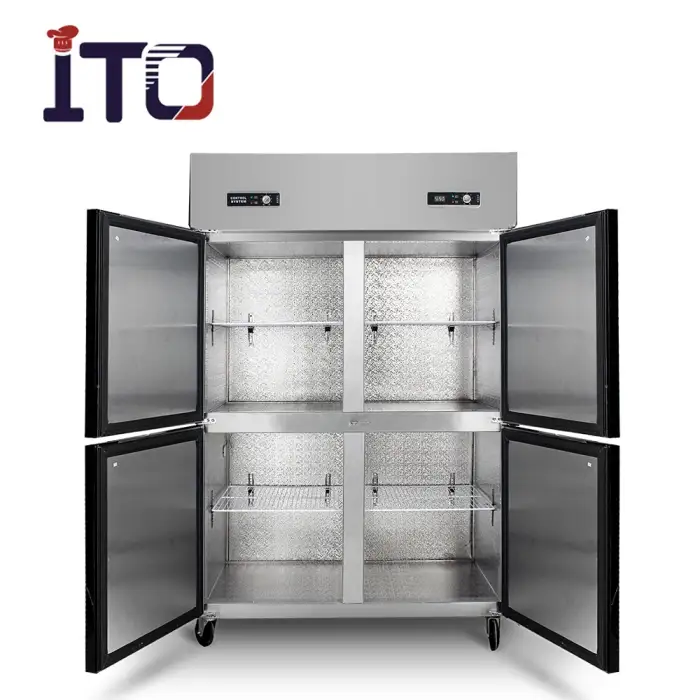 1500L Deep Freezer  4 Door Stainless Steel Upright