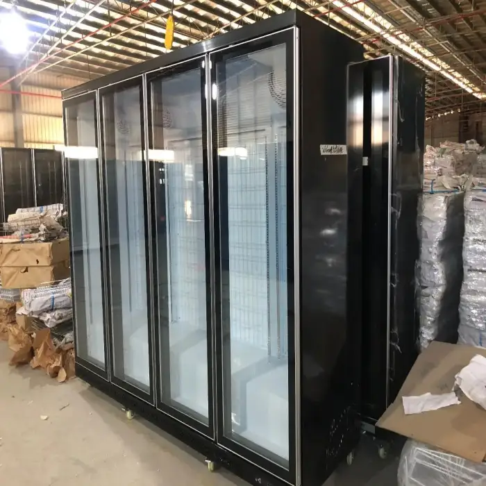 Display Freezer for Supermarket with Double Glass Door