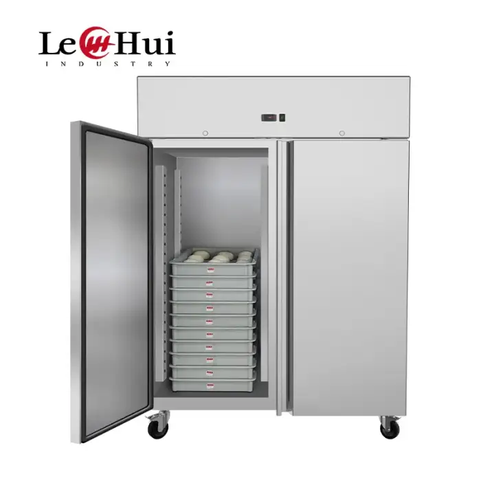 630L Commercial Refrigerator With Single Door 740mm Vertical Stainless Steel Door Deep Freezer