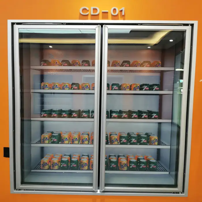 Commercial Display freezer glass door with shelves 5 door