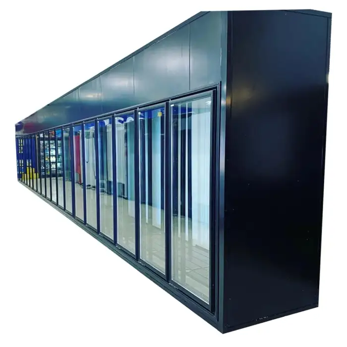 Commercial Display freezer glass door with shelves 5 door