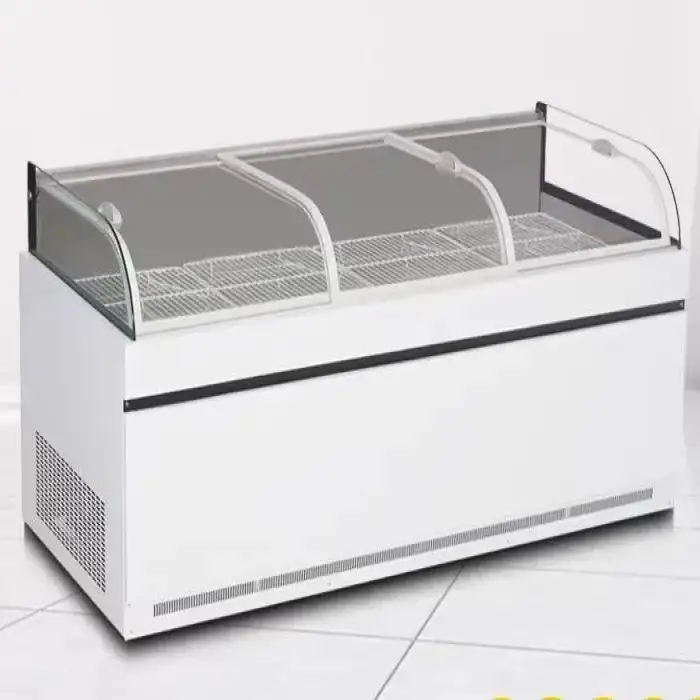 Combination Island Freezer Commercial Display Fridge Showcase