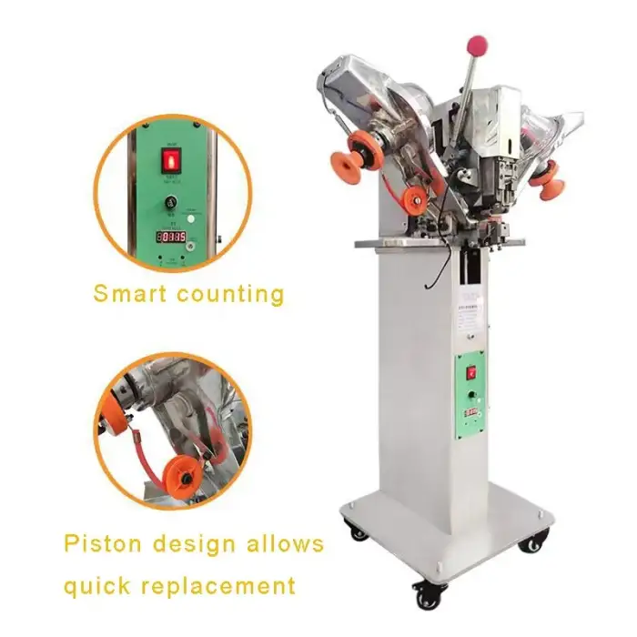 Automatic Plastic Snap Button Metal Press Button Attach Machine