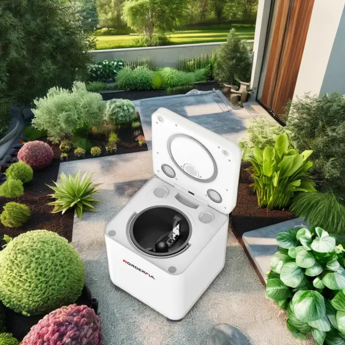 Electric Household Kitchen Composter Continuous Food Waste Compost Machine Disposal Silencer Technology Organic Composting