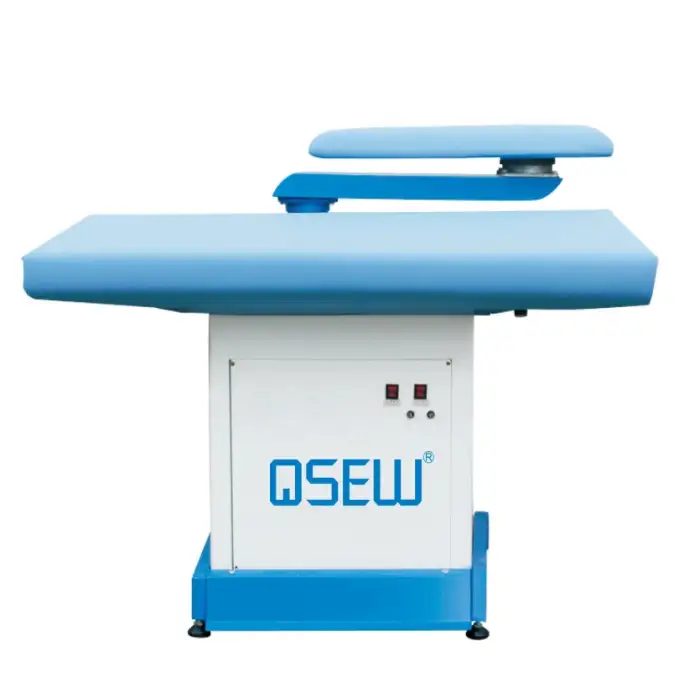 QS-B-1200A steam vacuum ironing table for jeans fabric vacuum blowing ironing table